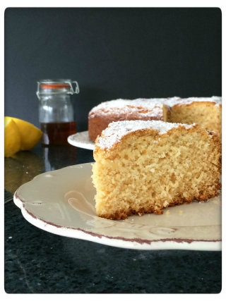 Lemon and Honey Coconut Cake